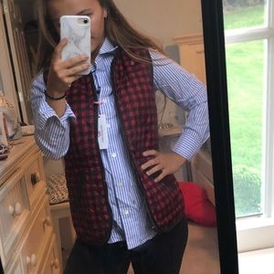 Old navy buffalo check vest